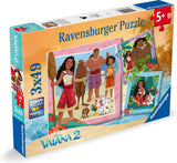 Ravensburger puzzle Disney Vaiana 2, 3x49pcs.
