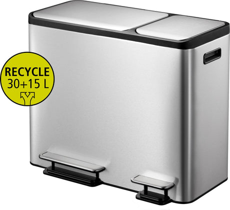 Poubelle à pédale Eko 31718269 acier inoxydable (acier inoxydable) argent