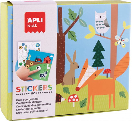 Apli kids sticker gibier animaux et leur environnement