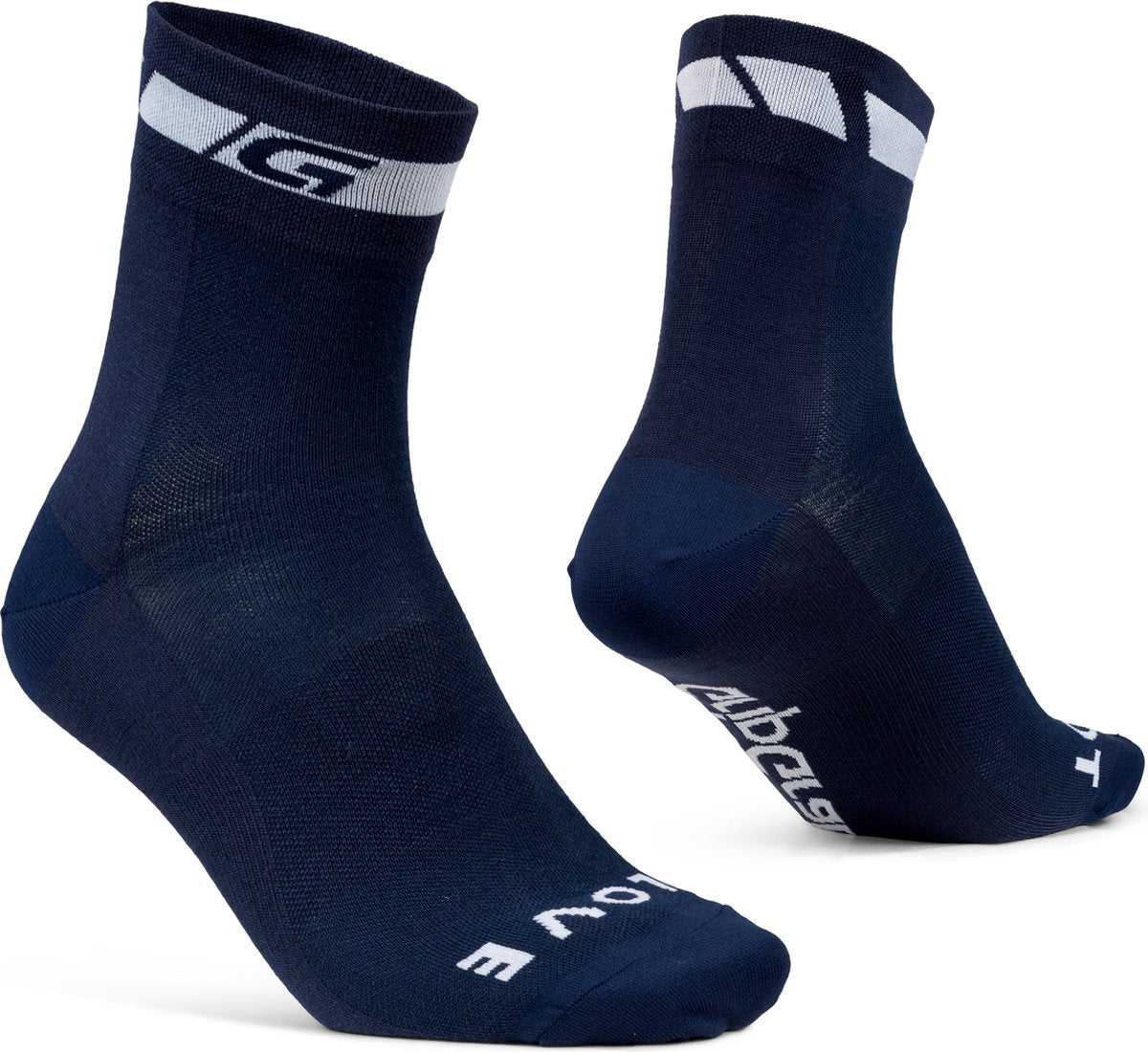 Gripgrab - chaussettes de cyclisme d'été coupe régulière classiques 1 paire de chaussettes de cyclisme coolmax - bleu marine - unisexe - taille s (38-41)