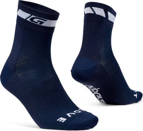 Gripgrab - chaussettes de cyclisme d'été coupe régulière classiques 1 paire de chaussettes de cyclisme coolmax - bleu marine - unisexe - taille s (38-41)