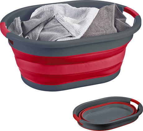 Panier à linge Westmark - panier à linge pliable, peu encombrant et pratique, poignées, adapté au rangement ou comme organisateur, idéal pour les petits espaces - 24 litres