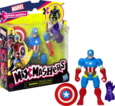 Figurine Mixmashers Avengers Captain America | 2 pièces