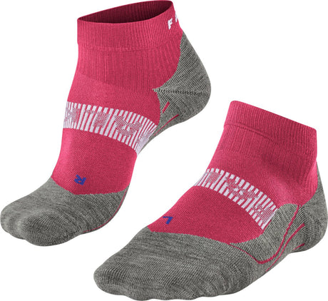 Falke ru4 cool chaussettes de course courtes en matériau fonctionnel anti-ampoules femme rouge - taille 37-38