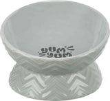 Bol de nourriture surélevée de trixie bol d'eau en céramique gris