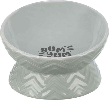 Bol de nourriture surélevée de trixie bol d'eau en céramique gris