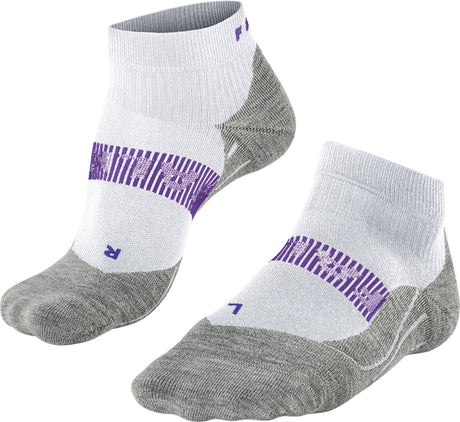 Falke ru4 cool chaussettes de course courtes en matériau fonctionnel anti-ampoules femme blanc - taille 39-40