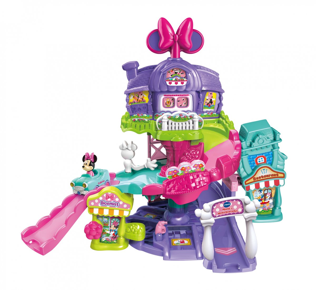 Vtech toot toot cars disney minnie's shopping paradis - cadeau - jouets éducatifs pour bébé - 1 à 5 ans