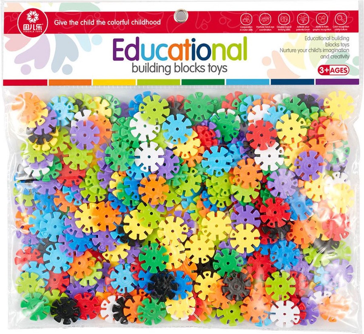 Disques de construction petits, 340 pcs.