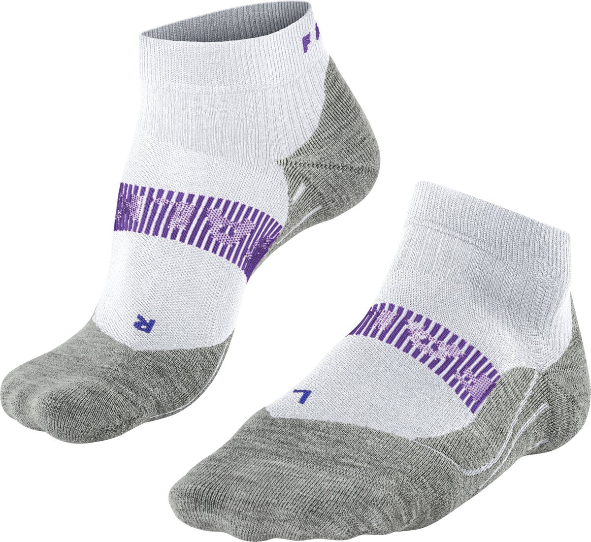 Falke ru4 cool chaussettes de course courtes en matériau fonctionnel anti-ampoules femme blanc - taille 35-36