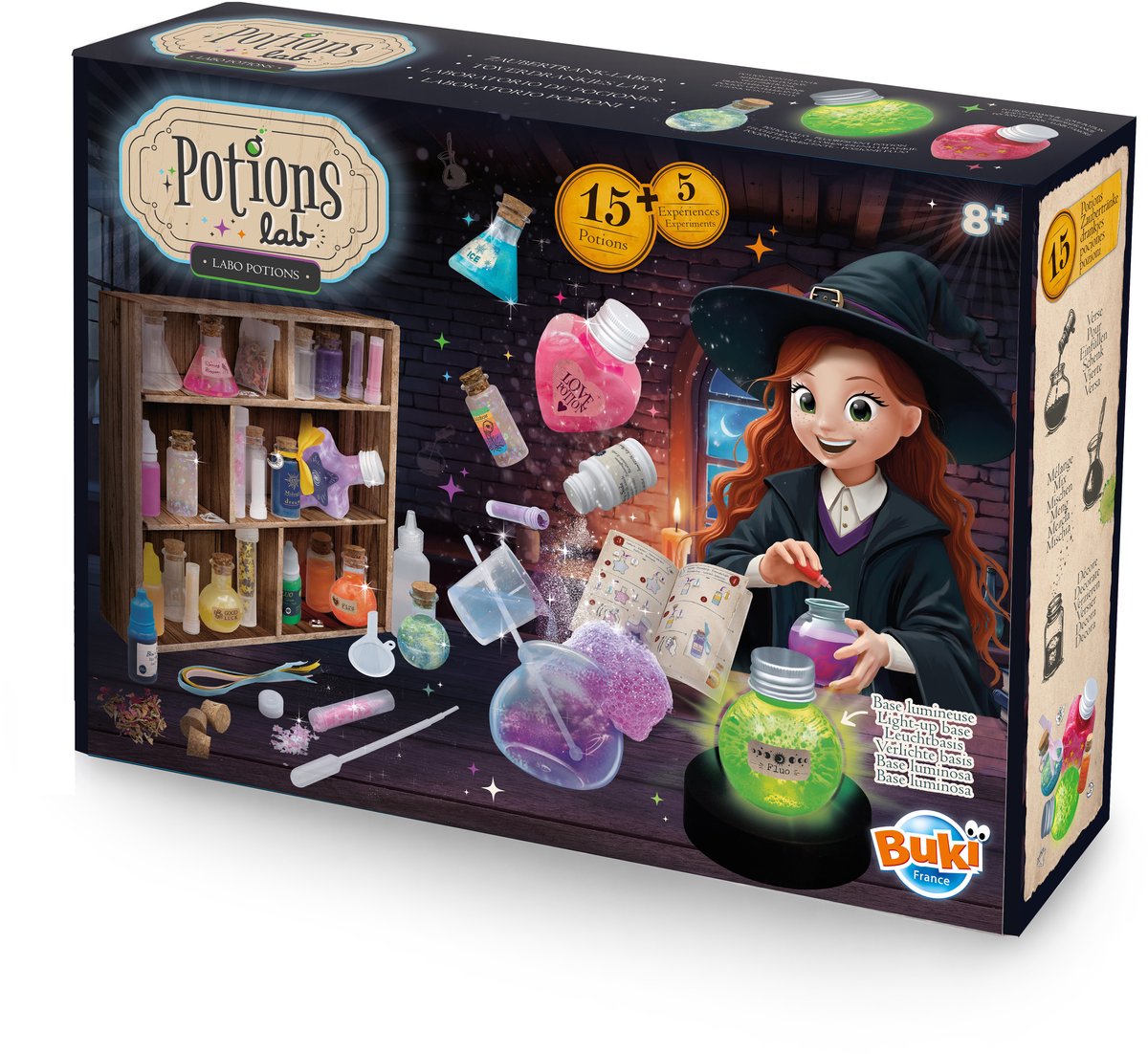 Buki france buki - fabrication de potions magiques - coffret d'expérimentation - chimie - sciences