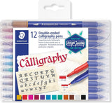 Stylo de calligraphie Quantore pointe duo - 12 couleurs