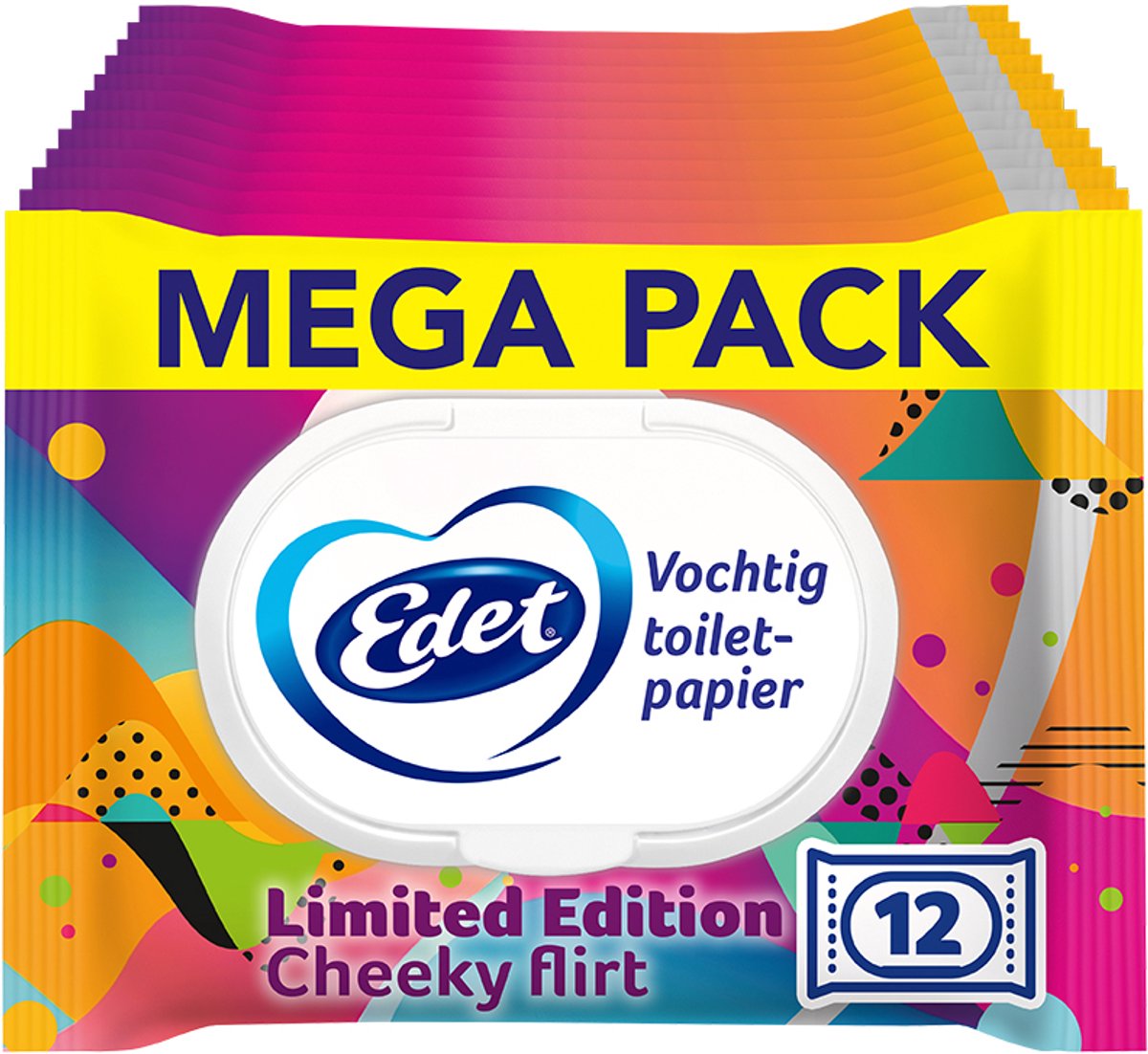 Papier toilette humide Edet édition limitée - 12 x 42 = 504 feuilles