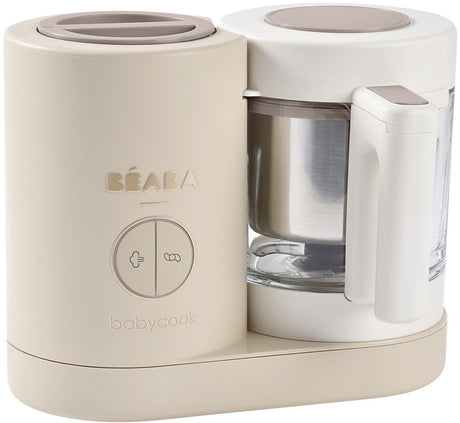 Béaba babycook néo – Robot culinaire pour bébé 6 en 1 – cuire à la vapeur, mélanger, décongeler, chauffer – verre inox – éco-conception – 1250 ml – argile