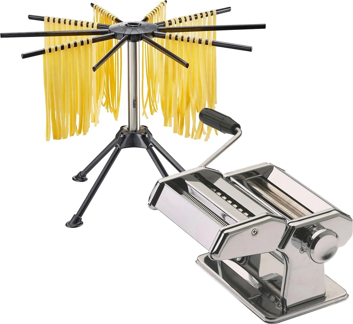 Gefu - set de pâtes - machine à pâtes - pasta perfetta - séchoir à pâtes diverso