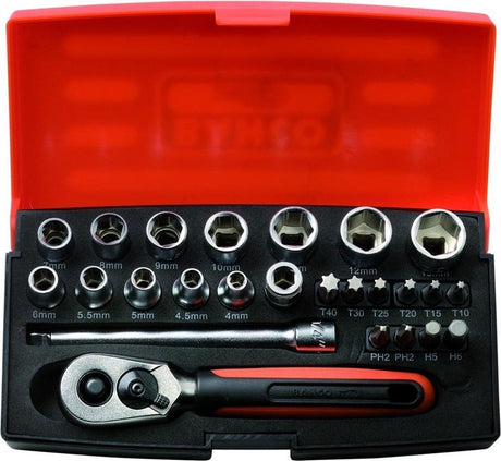 Bahco sbsl25 jeu de douilles 25 pièces en coffret - 1 4