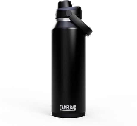 Gourde Camelbak thrive chug - 1,2 l - acier inoxydable - avec bouchon à vis - bouteille d'eau isolante - noir