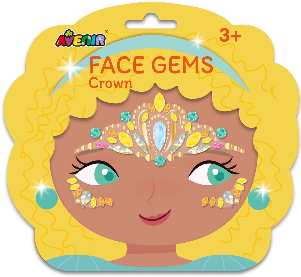 Stickers visage Avenir - couronne - bijou visage - décorer soi-même - 3 ans