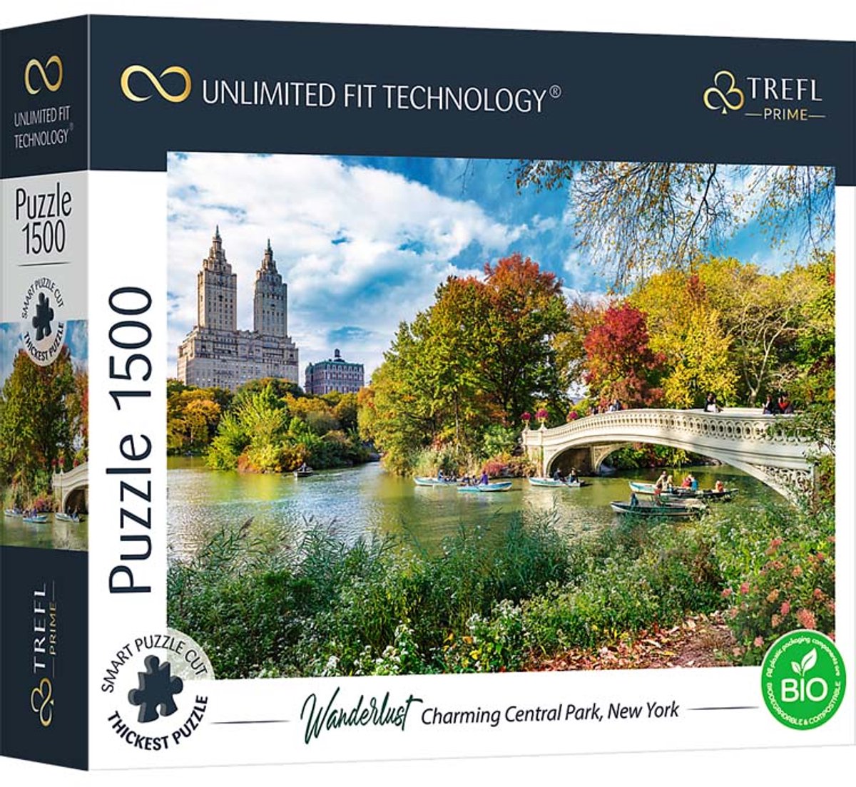 Puzzle Trefl Central Park New York 1500 pièces en carton FSC.