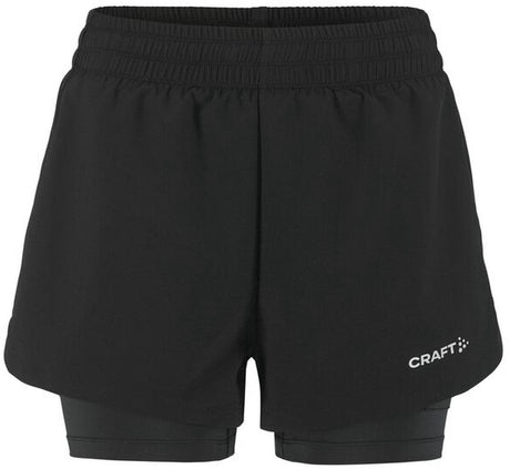 Craft adv essence 2-in-1 shorts 2 w pantalon de sport femme - noir