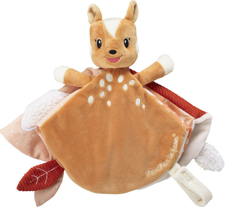 Sophie la girafe éventail doudou éventail le cerf - doudou bébé - cadeau maternité - cadeau baby shower - à partir de 0 mois - 15 x 15 cm