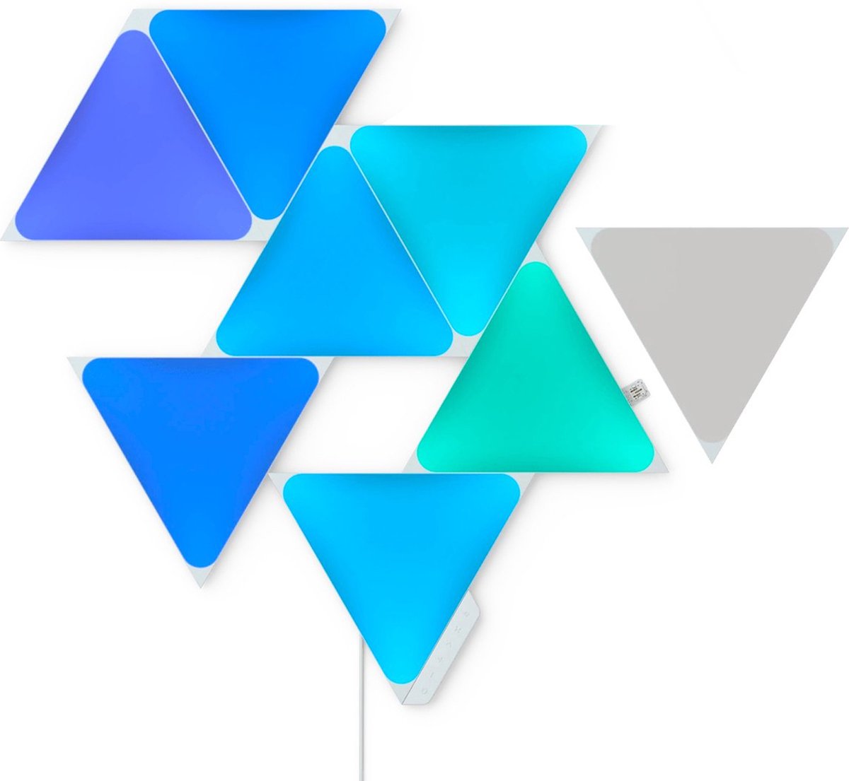 Pack d'extension Nanoleaf formes mini triangles - 10 panneaux - éclairage intelligent - siri, google