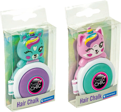 Clementoni crazy chic adorables cheveux craie licorne violet bleu