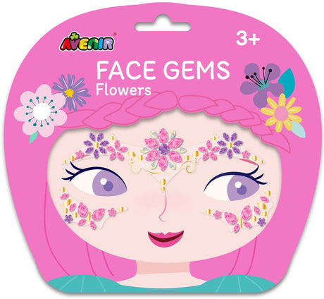 Stickers visage Avenir - fleurs - bijou visage - décorer soi-même - 3 ans