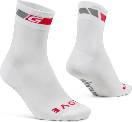 Gripgrab - chaussettes de cyclisme d'été coupe régulière classiques 1 paire de chaussettes de cyclisme coolmax - blanc - unisexe - taille s (38-41)
