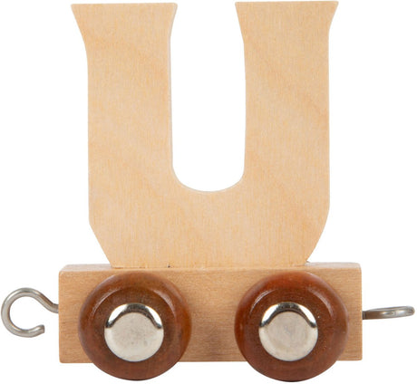 Small foot - train de lettres en bois - u - 12 pièces
