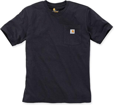 Carhartt 103296 t-shirt à poche pour vêtements de travail - coupe décontractée - noir - m