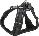 Trixie harnais pour chien premium flexmesh large poitrine noir
