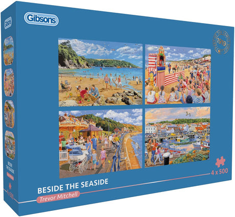 Puzzle Gibsons au bord de la mer 4x500 pièces de puzzle amusant.