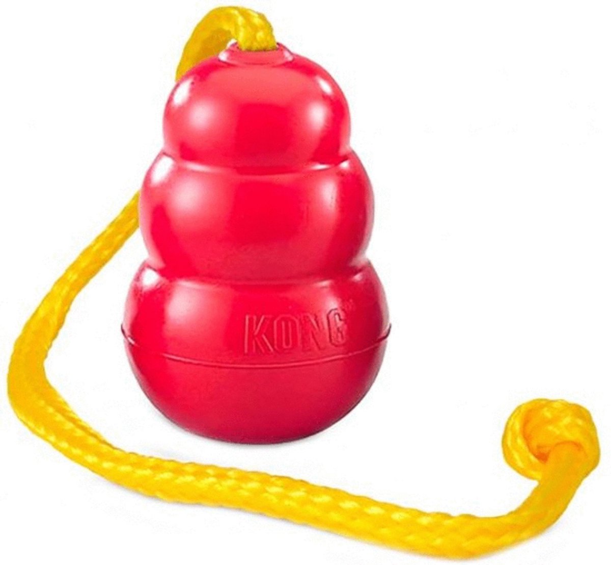 Kong classic corde rouge - jouet pour chien - moyen