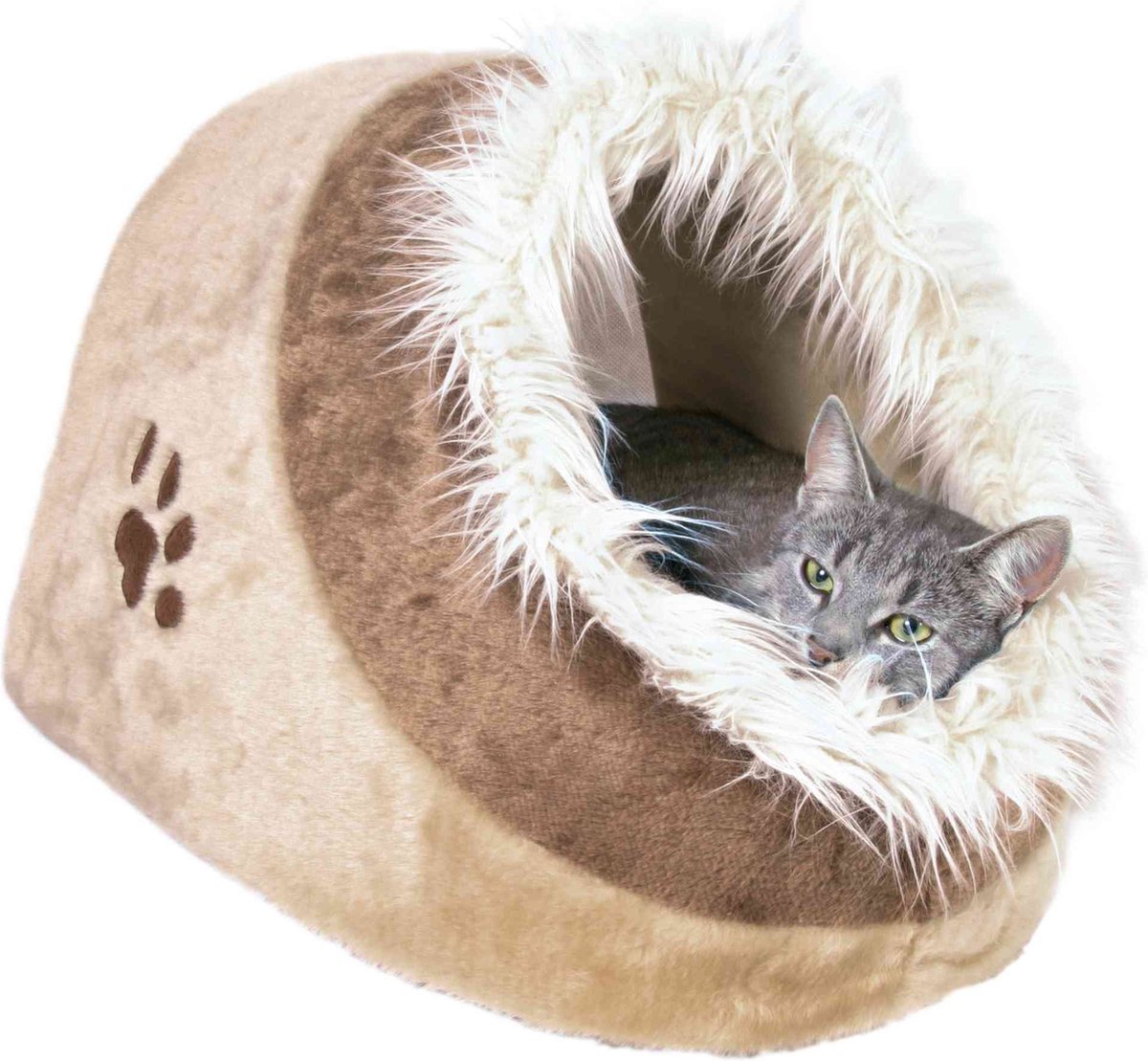 Trixie panier chat igloo minou lilas violet 35x26x41 cm