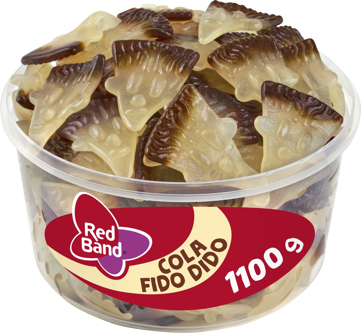Cola à bande rouge fido dido (100 pièces)