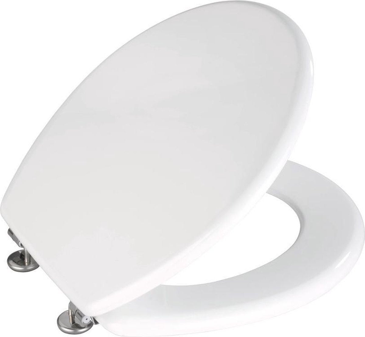 Abattant de toilette Wenko prima - mdf blanc - bois fsc - charnières en acier inoxydable - abattant de toilette - abattant de toilette - blanc