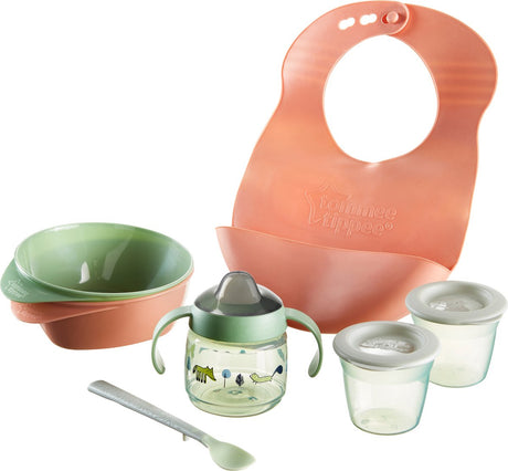 Tommee tippee - kit de démarrage sevrage - mes premiers goûters - 4m+ - vaisselle bébé sans BPA - vaisselle enfant