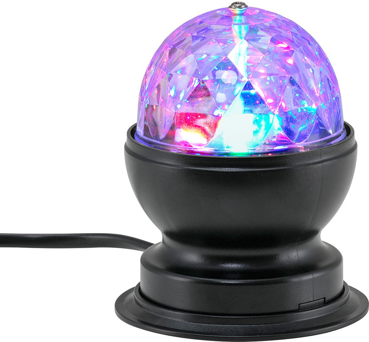 B.k.licht briloner - lampe disco - lampe de table rgb - avec effet de changement de couleur - boule disco led - ø8,8 x 10,8 cm