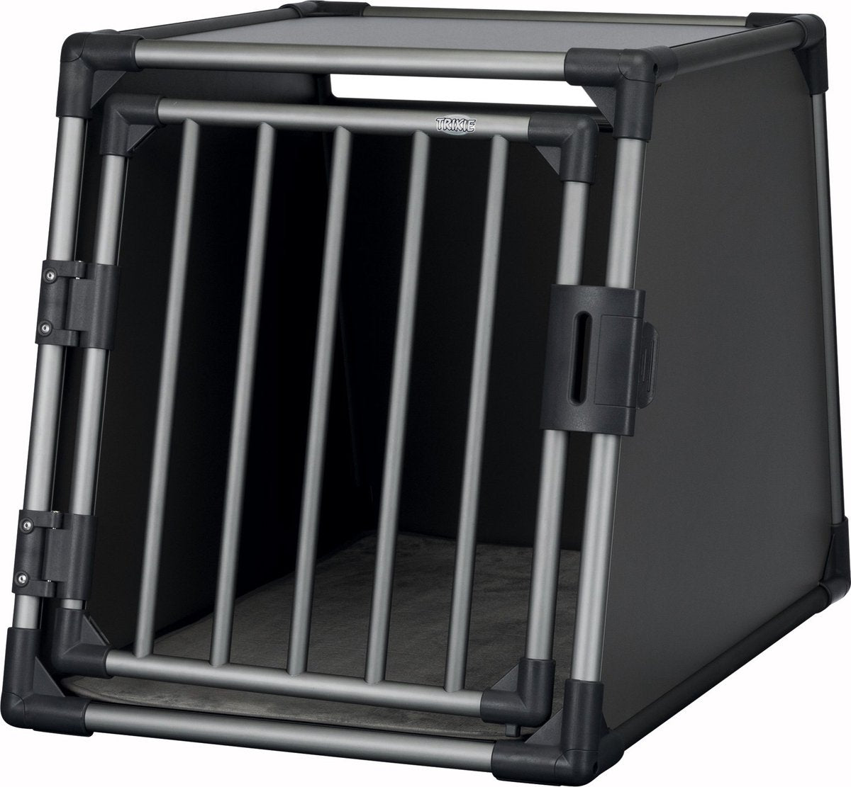 Trixie caisse de transport aluminium graphite - m–l: 86x61x65 cm