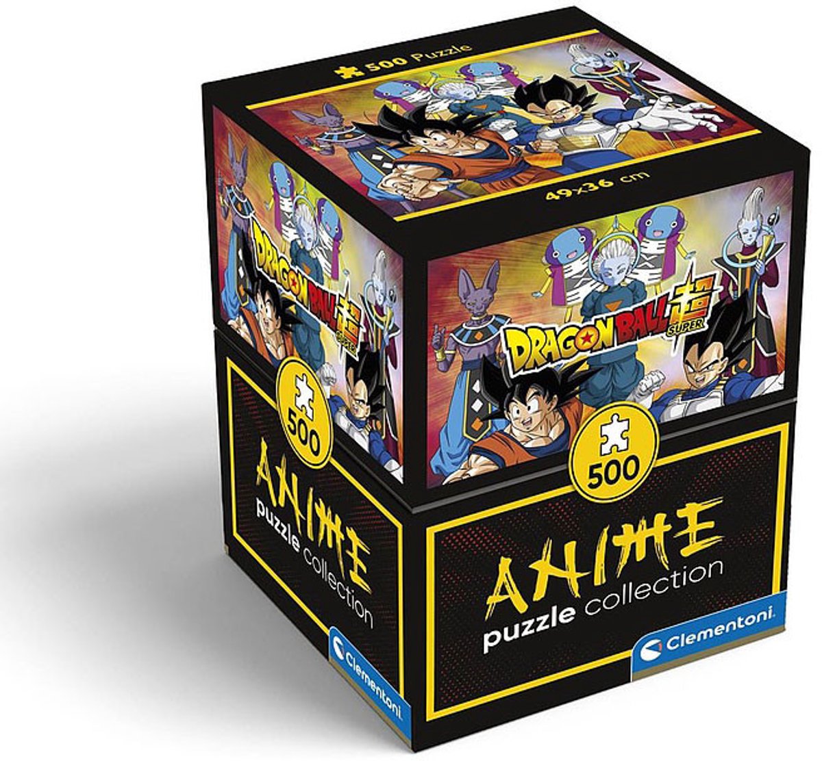 Clementoni - puzzle - 500 pièces - dragonball - collection anime - cube - puzzle pour enfants et adultes