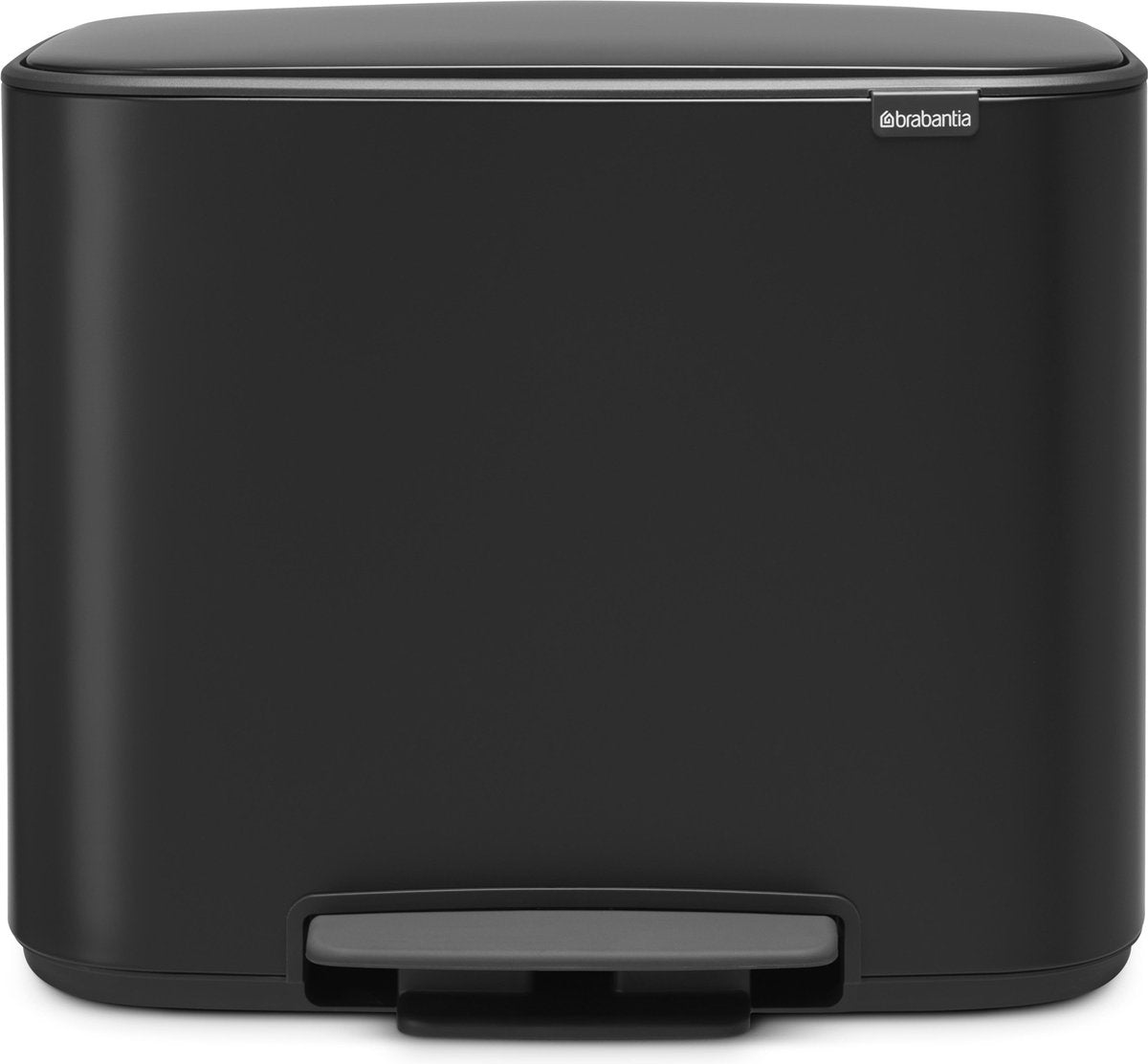 Poubelle Brabantia bo - 11 + 23 litres - tri des déchets - noir mat