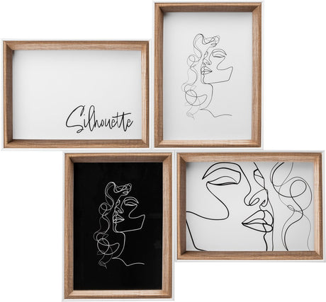 Silhouette Walther - galerie cadre en bois - format photo 4x13x18 cm - hêtre