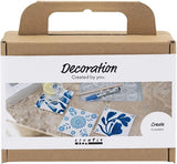 Entreprise créative https: www.cchobby.nl mini-hobbyset-decoration-porcelain-coasters-blue-1-box