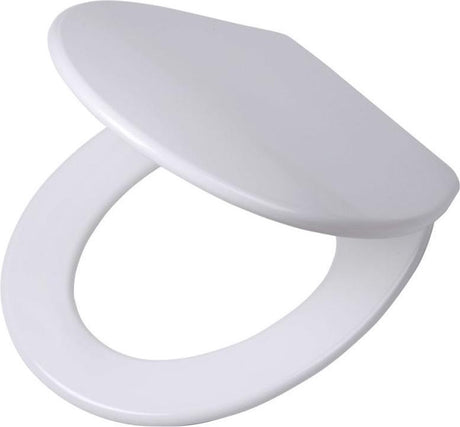 Tiger Boston - abattant de toilettes - abattant de toilettes avec couvercle - fermeture en douceur - fonction easy clean - duroplastique - chrome blanc