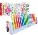 Stabilo swing cool - surligneur - parfait pour les déplacements - pastel standard - set de bureau avec 18 couleurs