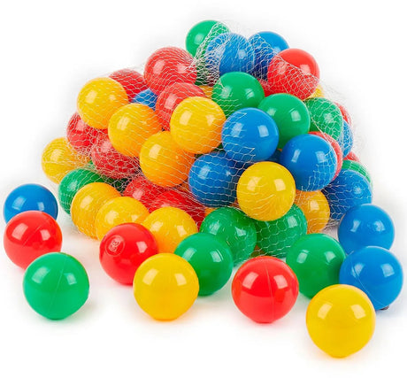 Bieco 100 balles Color Pop – Jeu de balles pour piscine à balles – Balles de jeu pour tente à balles – 6 cm