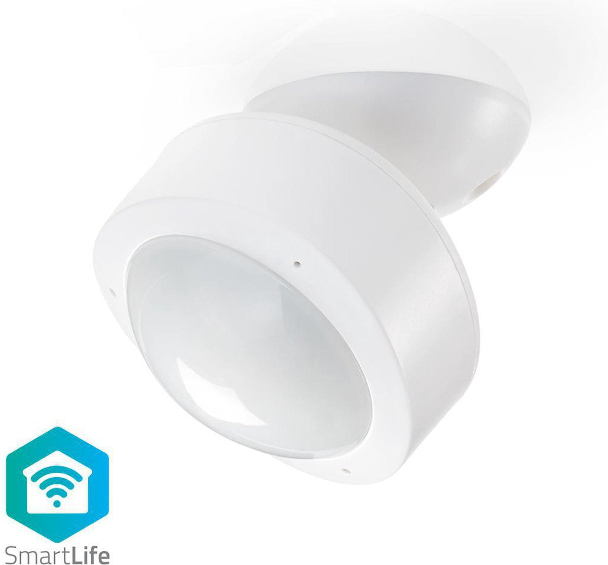 Capteur de mouvement Nedis smartlife - Wi-Fi - alimentation secteur par batterie - angle de détection : 120° - portée de détection : 10,0 m - blanc