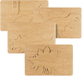 Cartes dinosaures décoratives Playmais, 4 pcs.