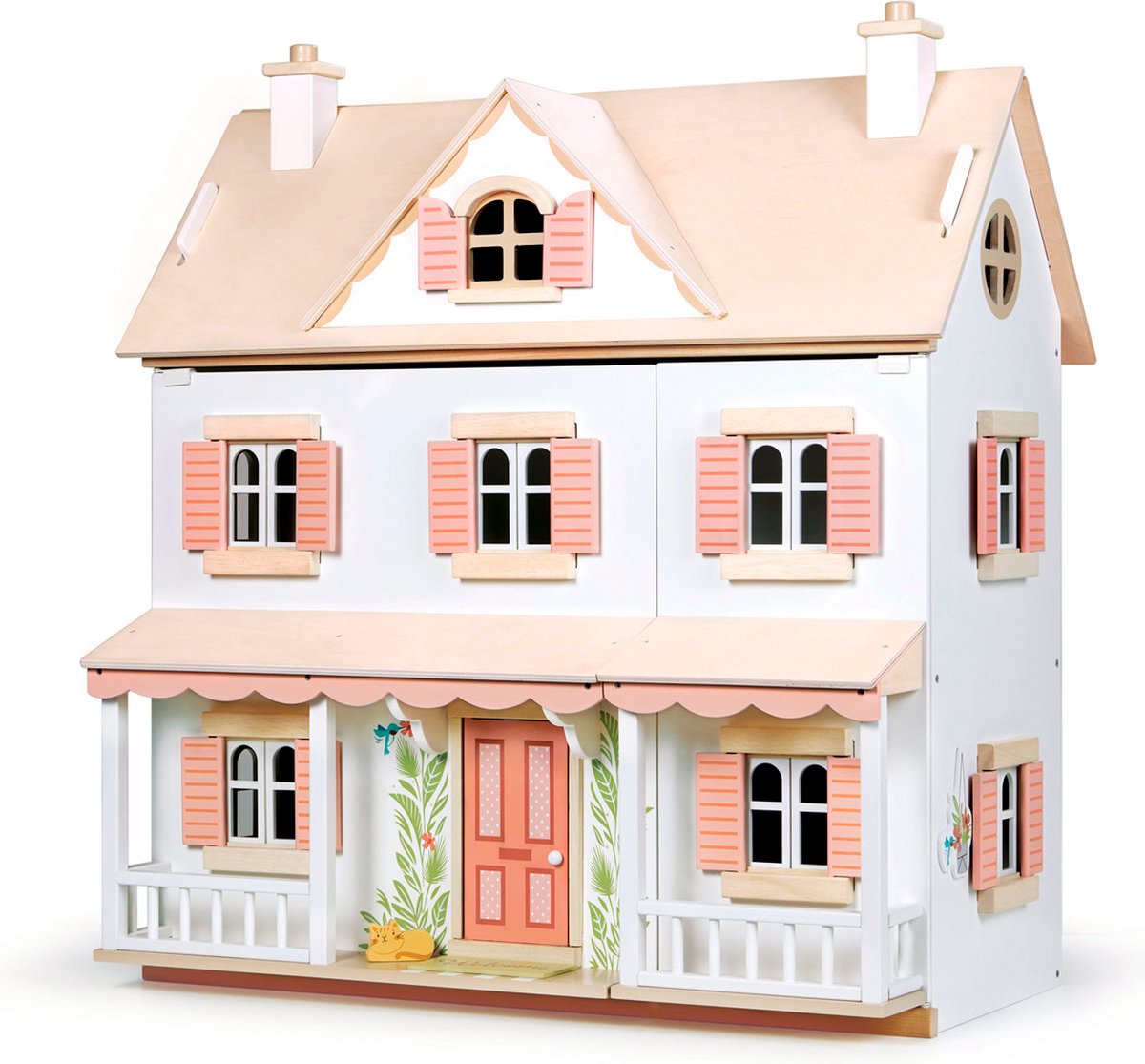 Jouets à feuilles tendres - maison de poupée en bois 'colibri'